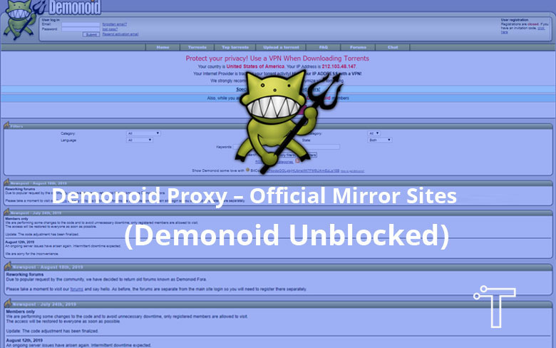 Demonoid Proxy Official Mirror Sites 2021 Demonoid Unblocked Tech