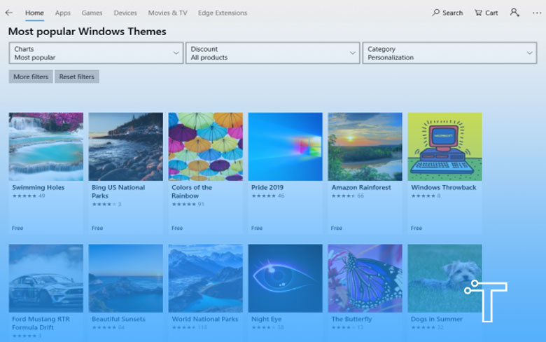 Most Popular Windows Themes