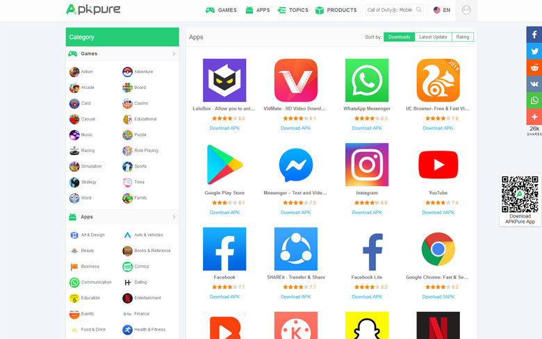 APKPure 3rd Party App Store For Android