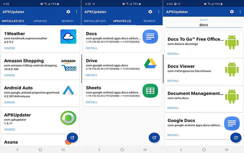 APKUpdater 3rd Party App Store For Android