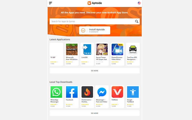 Aptoide 3rd Party App Store For Android