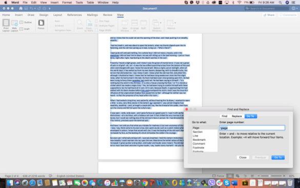 pages for mac remove text editor