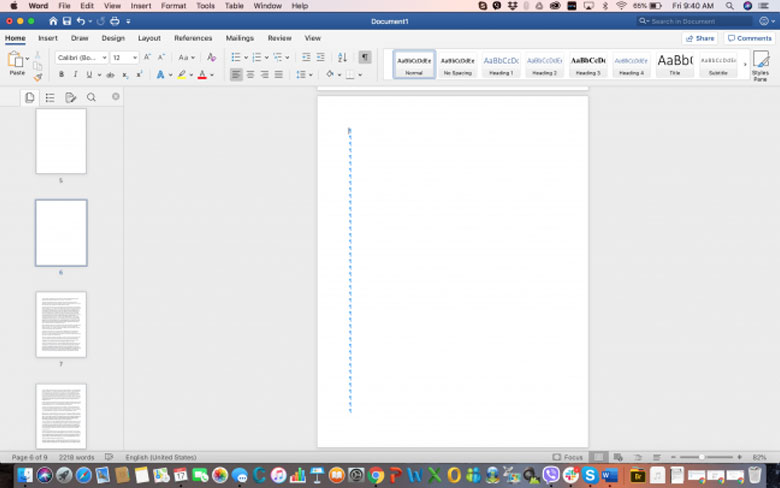 How can you delete a page in WORD on MAC - Step 3