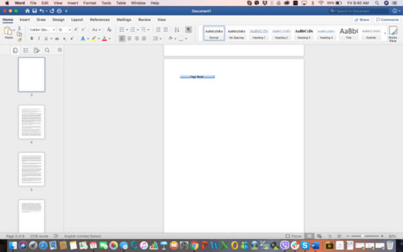 how do i delete a page in microsoft word document