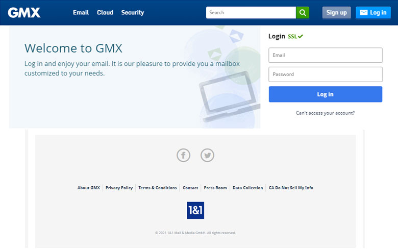 Gmx account login