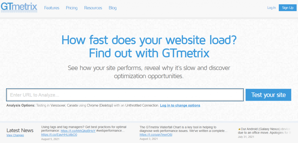 GTmetrix