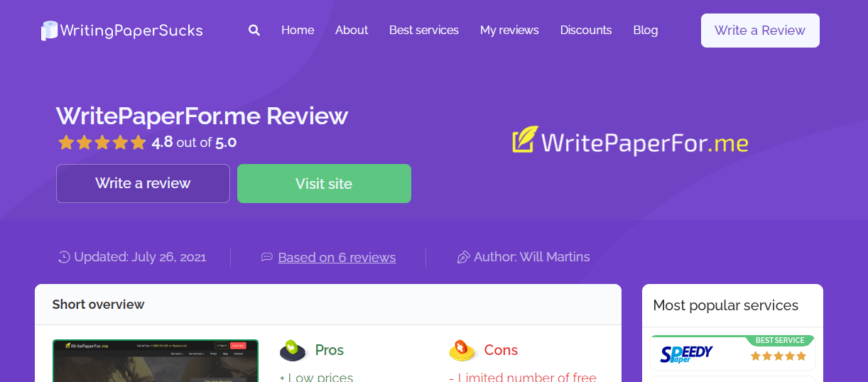 WritePaperFor.me Review