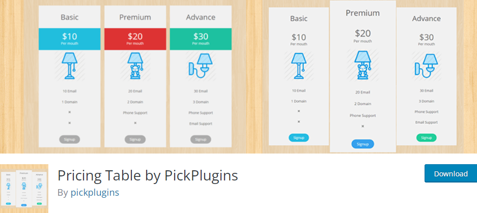 Pricing Table