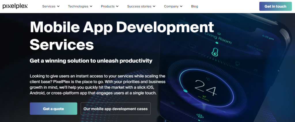 PixelPlex mobile app development