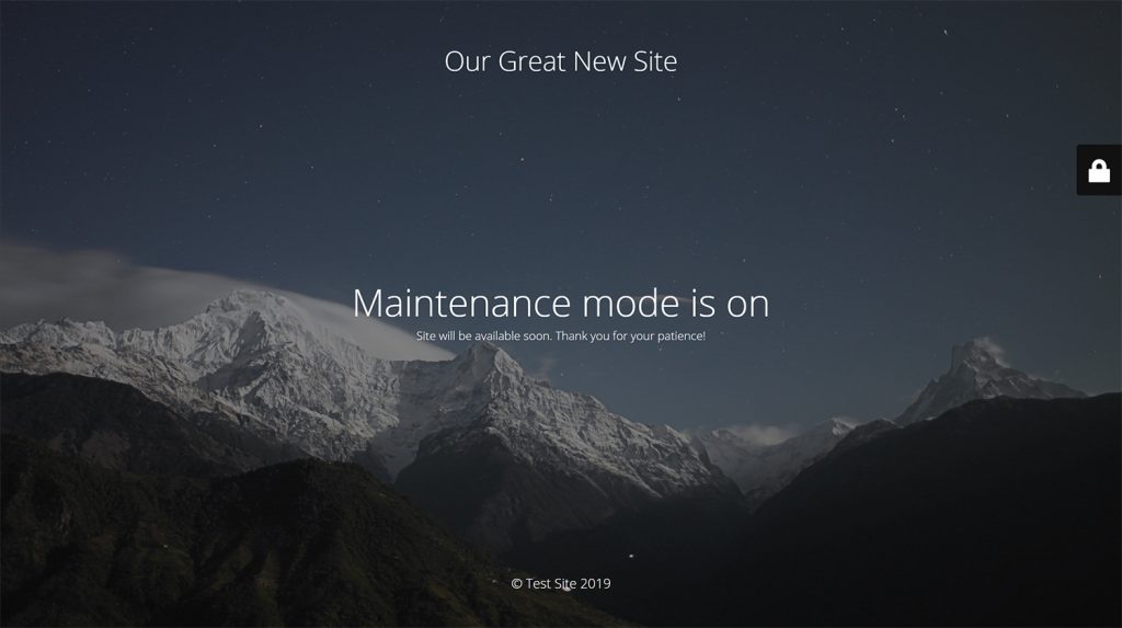 WP Maintenance free version plugin