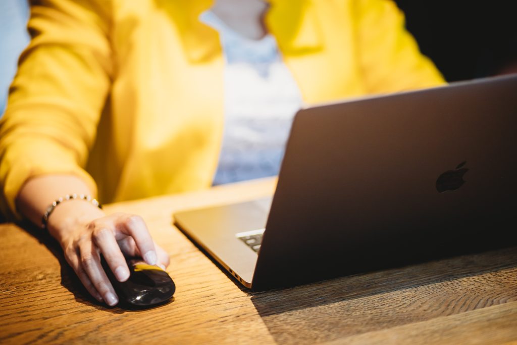 Woman with laptop